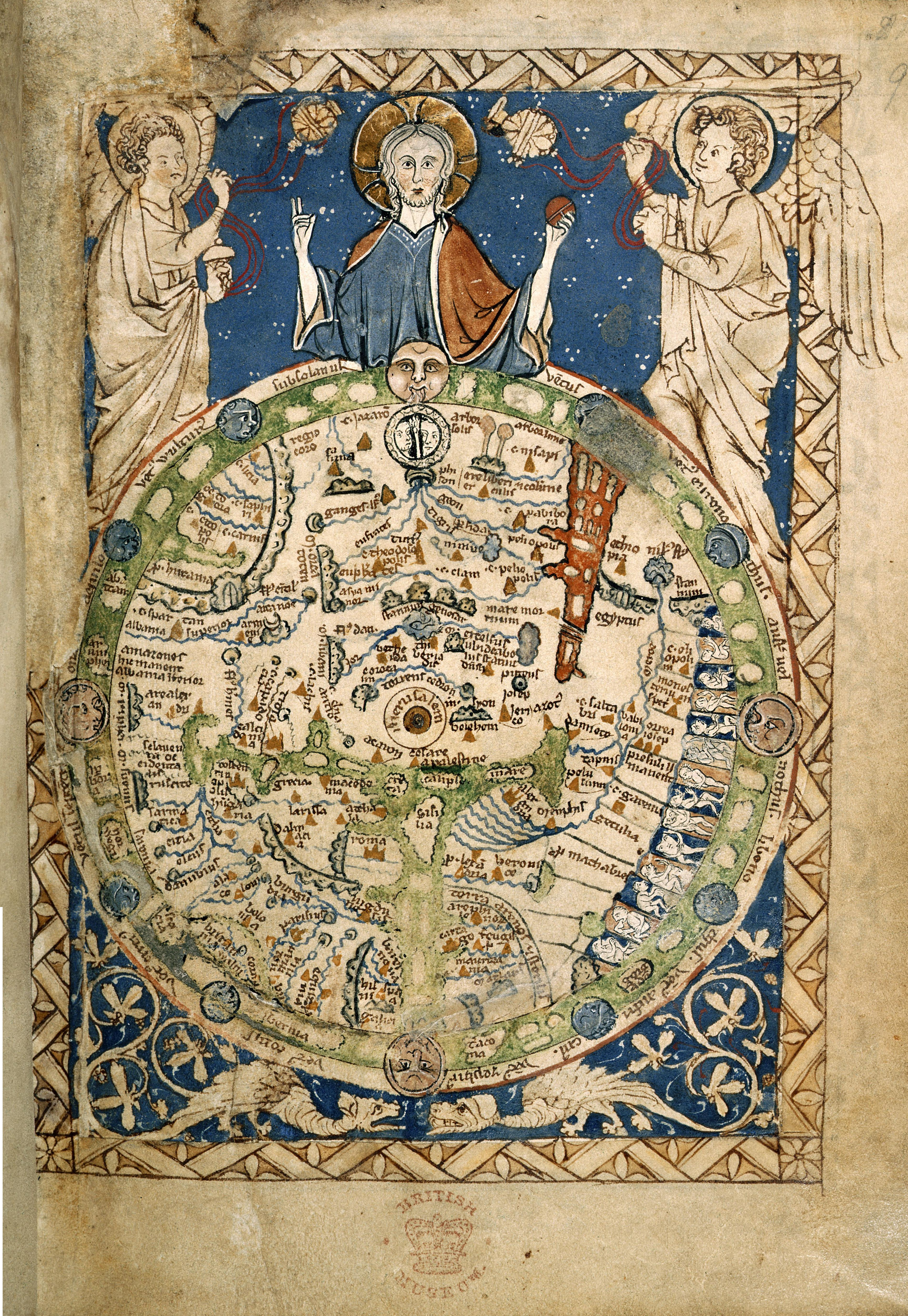Psalter World Map, c.1265.